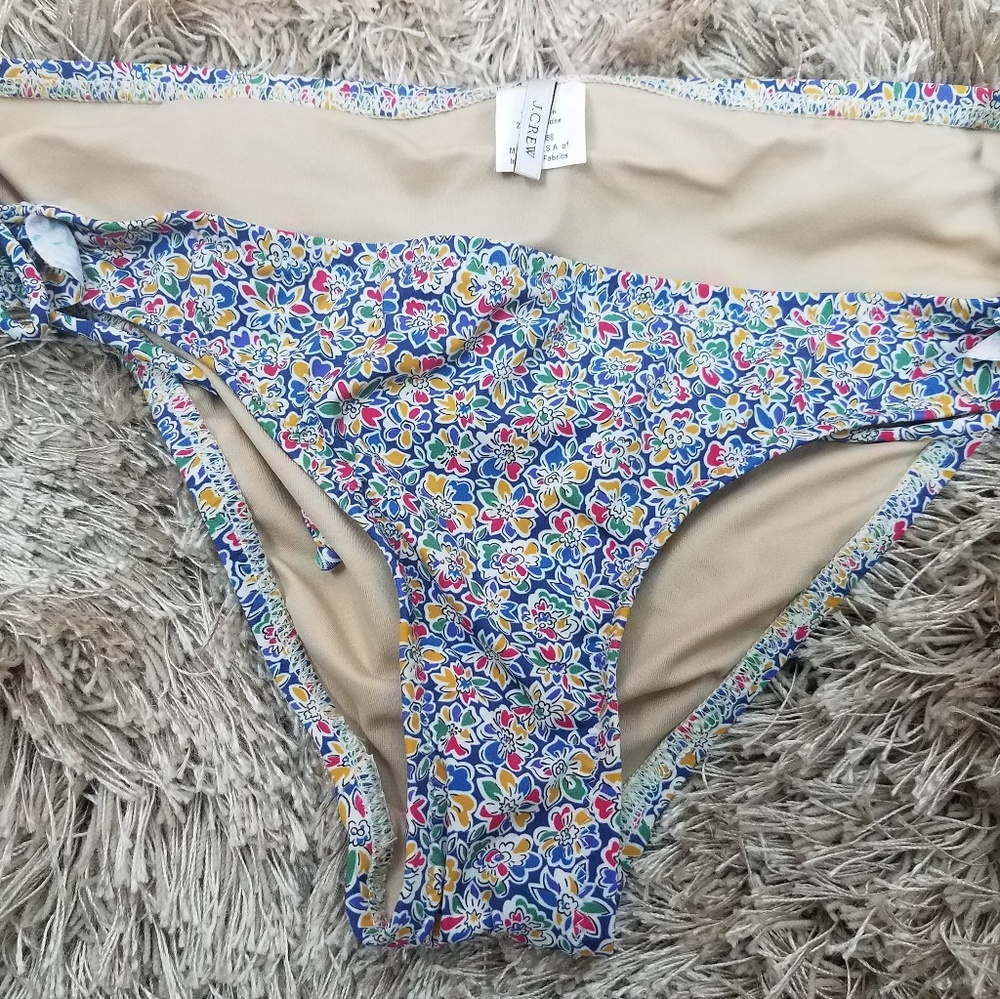 J.Crew Printed Floral Bikini Bottom